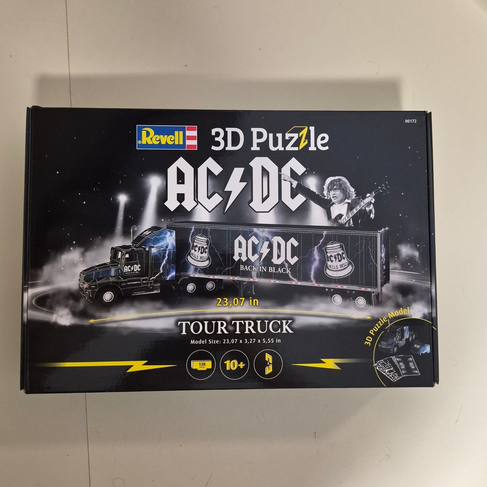 Revell AC/DC Tour Truck 3D Puzzle Back in Black Model Kit 128 Pieces 00172 NEW
